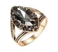 Big As Gift Wedding Antique Color Ethnic Can Bride Crystal Ring Gold for Women Mother A Mother's Also Rings Wedding Send Stone Day Boho Your Vintage JewelryYou Rings Cool Rings for Boys (C, One Size)