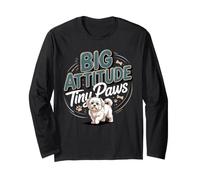 Big Attitude Tiny Paws Lhasa Apso Long Sleeve T-Shirt