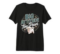 Big Attitude Tiny Paws Lhasa Apso Premium T-Shirt