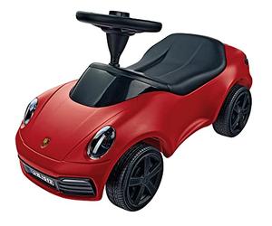 BIG Baby Porsche 911 - Designed by Porsche Design Studios, with Wide Whisper Tyres and Non-Slip Steering Wheel, Ride-On Car, for Children from 18 Months, Red