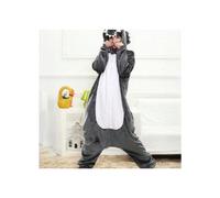 (Big Bad Wolf, S) Cartoon one-piece pajamas for men and women Halloween costumes Kappa Hedgehog Crocodile My Neighbor Totoro Shark Costume