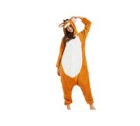 (Big Bad Wolf, S size recommended height 145-158cm) Tom Jerry Tom cat and Jerry mouse cartoon one-piece pajamas little mouse flannel couple