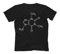 Big Bang Theory Coffee Molecule T-Shirt Black XX-Large