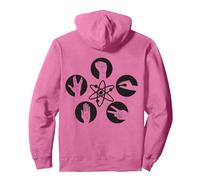 Big Bang Theory Logo Rock Lizard Spock Pullover Hoodie, Adult Unisex, Bright Pink, Medium