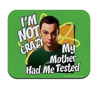 Big Bang Theory Sheldon Cooper I'm Not Crazy Low Profile Thin Mouse Pad Mousepad multi-colored