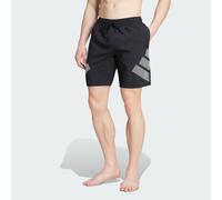 adidas Men's Big Bars Swim Shorts 8 INCH XS Black/White