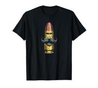 Big Bearded Bullet Costume for Pistol Ammunition Lovers T-Shirt
