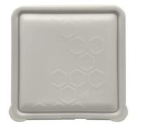 Big Bee, Little Bee - SoftShell Reusable Silicone Food Storage Container with Connected Clamshell Lid, Easy to Clean, Snaps Closed, Microwave, Freezer & Dishwasher Safe (Stone)
