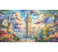 Big-Ben 1000 Piece Educational Game Challenge Jigsaw Puzzles Great Gift Idea Puzzles for Adults Kids Beautiful Decoration Puzzle 38x26/1000pcs