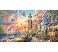 Big-Ben 1000 Piece Educational Game Challenge Jigsaw Puzzles Great Gift Idea Puzzles for Adults Kids Beautiful Decoration Puzzle 38x26/1000pcs