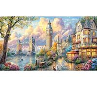 Big-Ben 1000 Piece Educational Game Challenge Jigsaw Puzzles Great Gift Idea Puzzles for Adults Kids Beautiful Decoration Puzzle 38x26/1000pcs