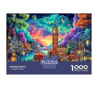 Big Ben 1000 Piece Jigsaw Puzzle London Skyline Concentration Training Leisure Time for Dad 70x50cm/1000pcs