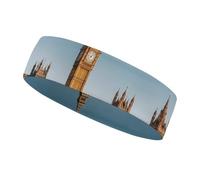 Big Ben and Houses of Parliament Riverside Workout Headband for Men and Women Moisture Wicking Headband for Tennis, Basketball, Running, Gym Outdoor Sports Sweatband