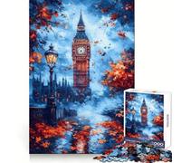 Big Ben Autumn Adult Jigsaw Puzzle1000 Pieces Memory Ability Relaxed Leisure Secure Join Warm Xmas Gift (38x52cm)
