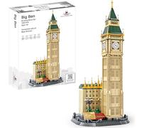 Big Ben Building Block Set, 1,095 Pieces, London Clock Tower Model Kit
