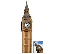 Big Ben (Clock) - Famous Landmark Lifesize Cardboard Cutout/Standee/Standup - Includes 8x10 (20x25cm) Star Photo