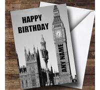Big Ben Clock London Funny Personalised Birthday Card | Birthday Card | Funny Joke Spoof Birthday Card