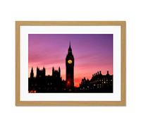 Big Ben Clock London Large Art Print Poster Wall Decor 18x24 inch Supplied Ready To Hang With Included Mount Brackets
