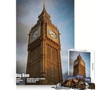 Big Ben Clock Tower Teenagers 1000 Piece Jigsaw Puzzle Reasoning Skill Stress Relief Fun Sharp Cut Best Gift (38x26cm)
