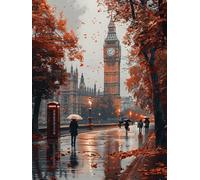 Big Ben Diamond Art Kits Adults 90x120cm, Tree 5D Diamond Painting for Beginners, DIY Square Full Drill Crystal Art Kits, Crystal Cross Stitch Embroidery Crafts, for Home Wall Decor, Gifts J-3954