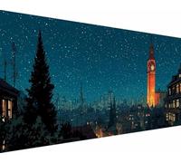 Big Ben Diamond Art Kits Adults, Diamond Painting London Crystal Art Kits for Kids Beginners, 5D Full Drill Round Gem Dots Rhinestone Embroidery Paintings Crafts, Hobbies for Women 70x140cm d5-20r