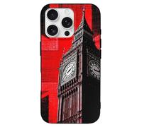 Big Ben English Flag Printed Phone Cover Case Compatible with iPhone 16/16 Plus/16 Pro/16 Pro Max/16 E Funny Lightweight TPU Phones Protector