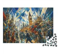 Big Ben Future Art 1000 Piece Jigsaw Puzzle,Impossible Challenge,Educational Toy,Adults & Kids 14+,Home Wall Decor,Gift Idea,Premium Cardboard,Stress Relief 52x38cm
