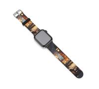 Big Ben in Christmas London England UK Silicone Watch Band Replacement Watch Straps Adjustable Sport Wristband for Women Men 38mm/40mm