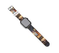 Big Ben in Christmas London England UK Silicone Watch Band Replacement Watch Straps Adjustable Sport Wristband for Women Men 38mm/40mm
