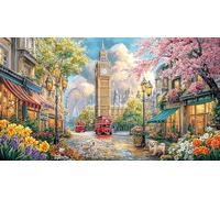 Big-Ben Jigsaw Puzzle 1000 Pieces Recycled Paper Educational Games Great Gift Idea for Adults and Kids Age 12 Years Up Beautiful Decoration Puzzle 38x26/1000pcs