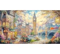 Big-Ben Jigsaw Puzzle 1000 Pieces Recycled Paper Educational Games Great Gift Idea for Adults and Kids Age 12 Years Up Beautiful Decoration Puzzle 70x50/1000pcs