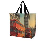 Big Ben London City Large Tote Bag Reusable for Shopping