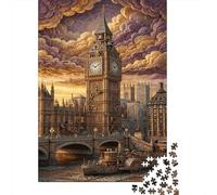 Big Ben London Classic 1000 Pc Rigid Cardboard Jigsaw Seniors Brain Training Rainy Day Fun Must-Have for Puzzlers 38x26cm/1000pcs