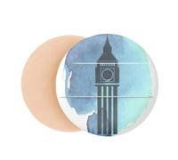 Big Ben London England Britain UK Air Cushion Makeup Foundation Sponge Powder Puff