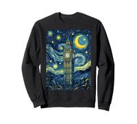 Big Ben London England Starry Night Art History Present Sweatshirt