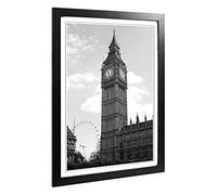 Big Ben London Eye Framed Wall Art Print A2 Black