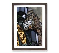 Big Ben London Framed Print | A2 Walnut Framed Wall Art | Ready to Hang | Modern Nature Picture | Living Room Bedroom Lounge Office
