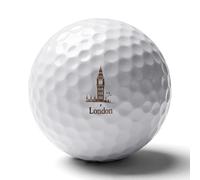 Big Ben London Funny Printed Golf Ball Personalized Practice Balls Cool Accessories Gifts for Golfers Dads Men Women