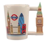Big Ben - London Souvenir Ceramic Shaped Handle Mug - 400ml - Brand New & Sealed