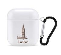 Big Ben London Stylish Printed Bluetooth Headset Protective Cover Compatible with AirPods 1/2 with Buckle