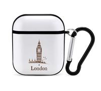 Big Ben London Stylish Printed Bluetooth Headset Protective Cover Compatible with AirPods 1/2 with Buckle
