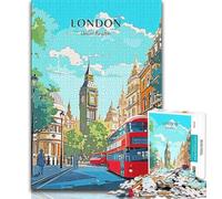 Big Ben London Travel Jigsaw Puzzles for Teenagers 1000 Piece Puzzle,Challenging To Complete But Fun And Humorous Birthday Present,Gifts,Wall Art 38x26cm