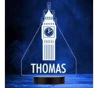 Big Ben London United Kingdom Led Lamp Personalised Gift Night Light | Personalised Gift For Home, Lamp Room Décor | Kids & Adults Night Lights With Name | Personalised Gift For Bedroom |
