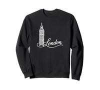 Big Ben, London, United Kingdom Signature Heart Art Souvenir Sweatshirt