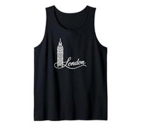 Big Ben, London, United Kingdom Signature Heart Art Souvenir Tank Top