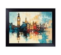 Big Ben London Vol.2 | Lap Tray with Padded Cushion, Portable Surface with Bean Bag Base, Perfect Surface for Working, Crafting, TV Eating and Laptop Use