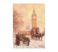Big Ben London Westminster Victorian Traditional Nostalgic Christmas Xmas Card