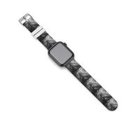 Big Ben London White And Black Silicone Watchbands Compatible for IWatch Straps 38mm 40mm 42mm 44mm