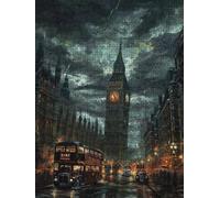 Big Ben Night Scene Jigsaw Puzzle 4000 Piece, Puzzles for Adults 4000, The Impossible Challenge, Jigsaw Puzzle Games Classic Educational, Wooden Puzzles, for Home Wall Decoration Gift FNKL1-232