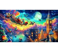 Big Ben Palace of Westminster London 1000 Piece Jigsaw Puzzle - Fun Present Great Gift Idea Wall Decoration for Adults 38x52/1000pcs